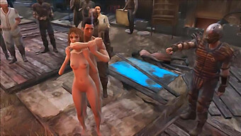 Cartoon Fallout 4 Fan Gioiscono! Sesso Di Gruppo Pubblico A Diamond City