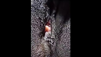 Closeup Of A Black Woman'S Shaved Pussy Getting Pleasure