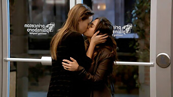 Wild And Passionate Lesbian Kiss Between Olivia Wilde And Jaclyn Jonet