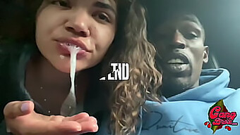 Intense Deepthroat Action On A Roadside With A Mexican Ebony Beauty