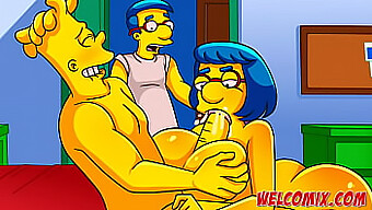 Barty Diventa Frizzante Con La Mamma Dei Simpson In Questa Parodia Porno Hot