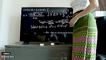 A Fofa Professora De Matemática De Myanmar Tem Seu Cuzinho Apertado Fodido Com Força