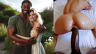 Prsnatá Blond Manželka Je Ovládaná Dobre Vybaveným Milencom V 3d Videu