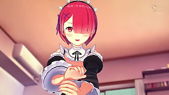 Bu Re Zero Hentai'De Ram'In Sırtında Duyusal Bir Yolculuğa Çıkın