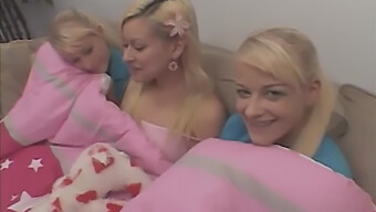 Three Woman And Lesbian Love In High Definition Video.