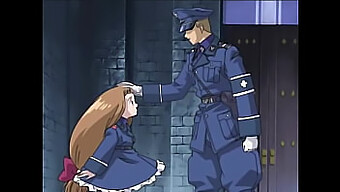 Teini (18+) Anime Kaunotar Nussitaan Poliisin Toimesta Sensuroimattomassa Hentai-Videossa