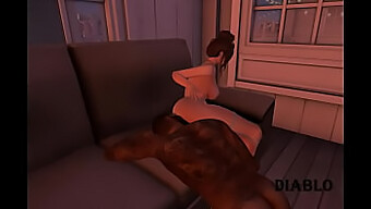 Oplev Det Bedste Fra Second Life I 3d-Animeret Porno